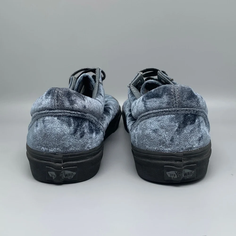 Vans Old Skool Crushed Velvet Navy Blue‎ Skate Shoes Men’s Sz 9.5 Women’s Sz 11